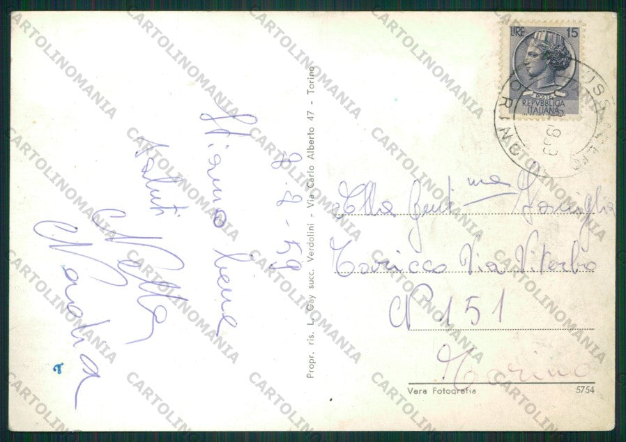 Torino Usseglio Margone Foto FG cartolina KV8766 – retro
