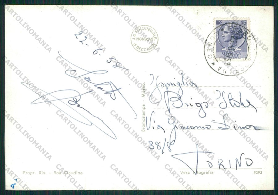 Cuneo Frabosa Soprana Monte Moro Foto FG cartolina KV8777 – retro