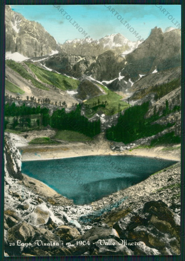 Cuneo Acceglio Lago Visaisa Foto FG cartolina KV8778 – fronte