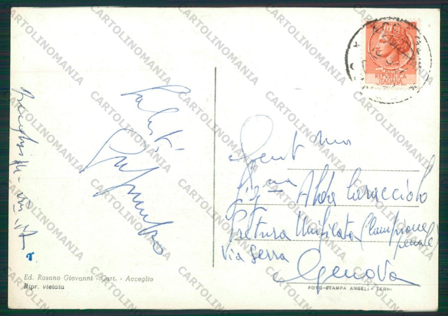 Cuneo Acceglio Lago Visaisa Foto FG cartolina KV8778 – retro