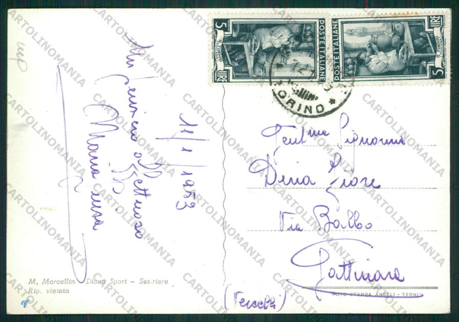Torino Sestriere Foto FG cartolina KV8808 – retro