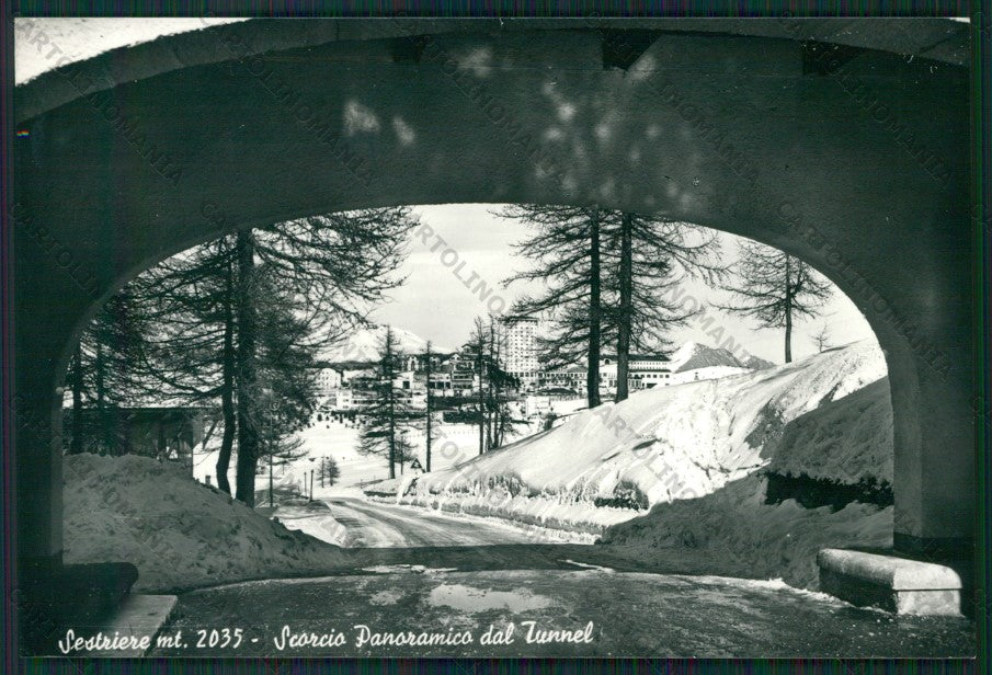 Torino Sestriere Nevicata Foto FG cartolina KV8811 – fronte