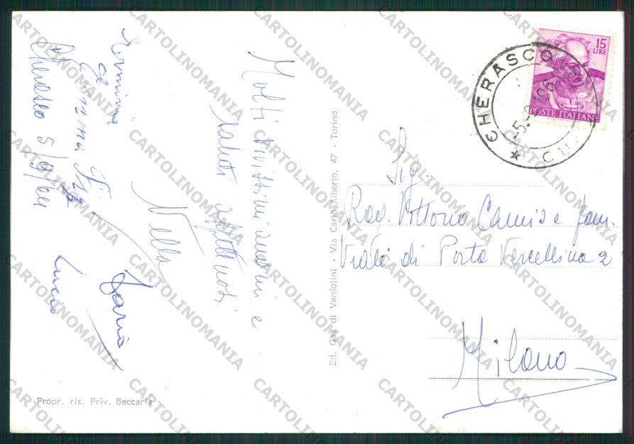 Cuneo Cherasco Foto FG cartolina KV8816 – retro