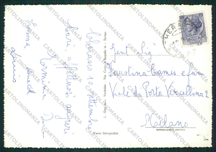 Cuneo Cherasco Foto FG cartolina KV8821 – retro