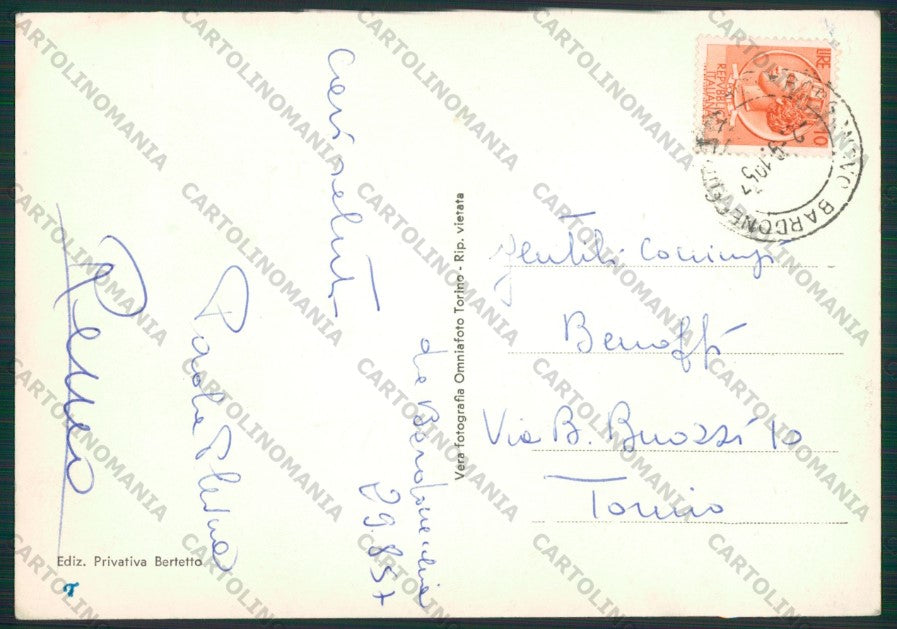 Torino Bardonecchia Foto FG cartolina KV8830 – retro
