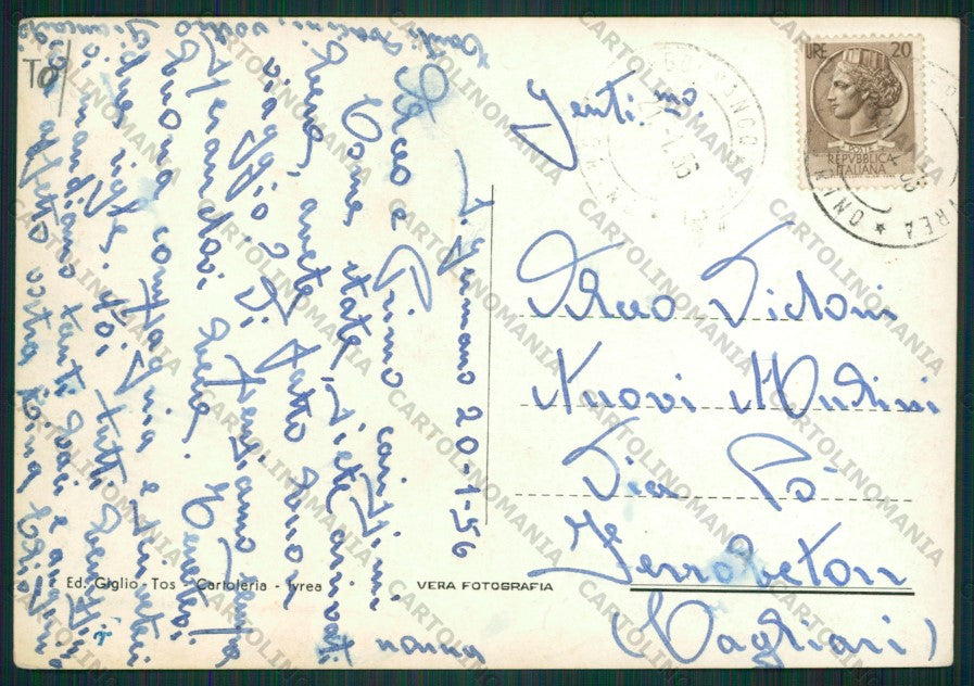 Torino Ivrea Carducci Foto FG cartolina KV8832 – retro