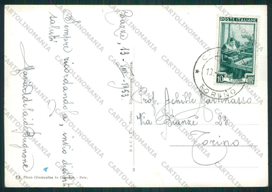 Torino Coazze Foto FG cartolina KV8841 – retro