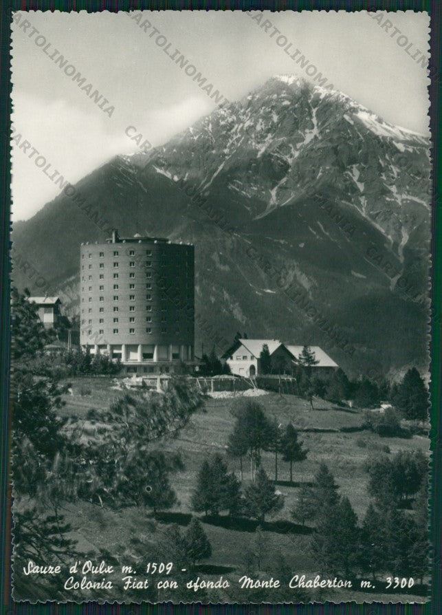 Torino Sauze d'Oulx Colonia Fiat Chaberton Foto FG cartolina KV8851 – fronte