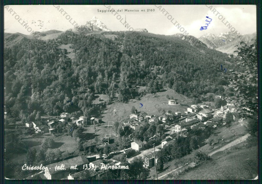 Cuneo Crissolo Seggiovia del Monviso MACCHIA Foto FG cartolina KV8852 – fronte