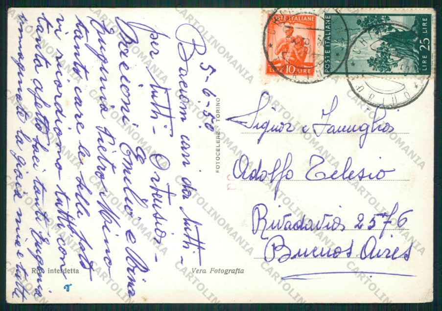 Torino Chiaverano PIEGHINA Foto FG cartolina KV8858 – retro