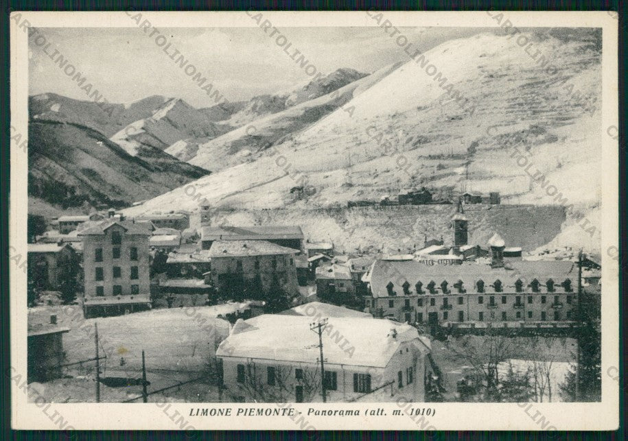 Cuneo Limone Piemonte Nevicata FG cartolina KV8859 – fronte