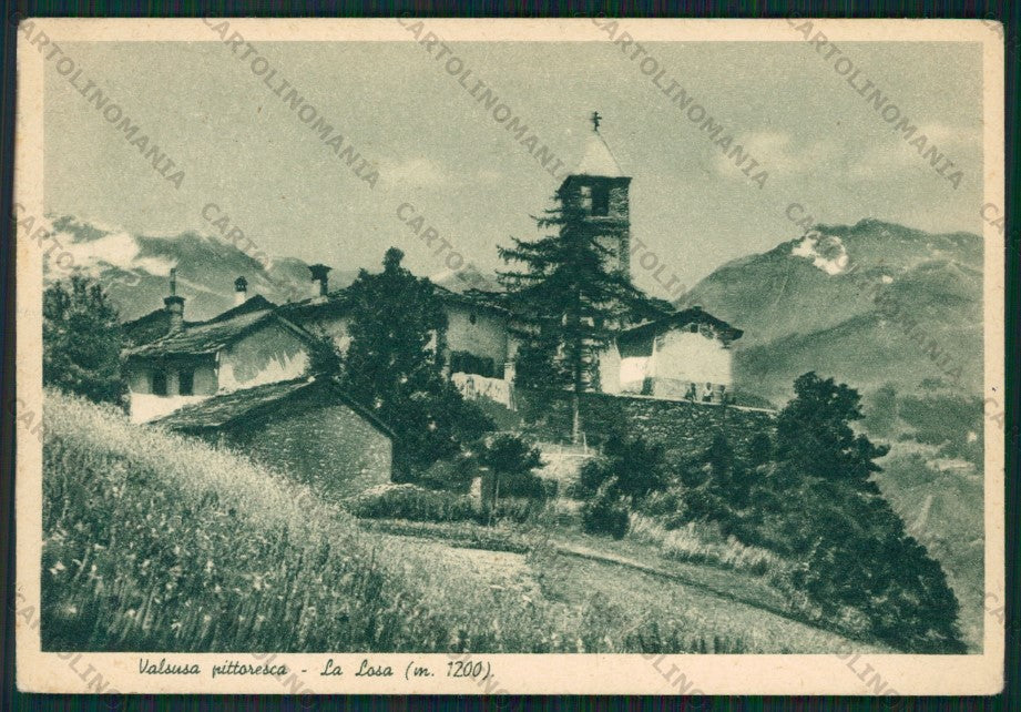 Torino Valsusa Pittoresca La Losa ABRASA FG cartolina KV8865 – fronte