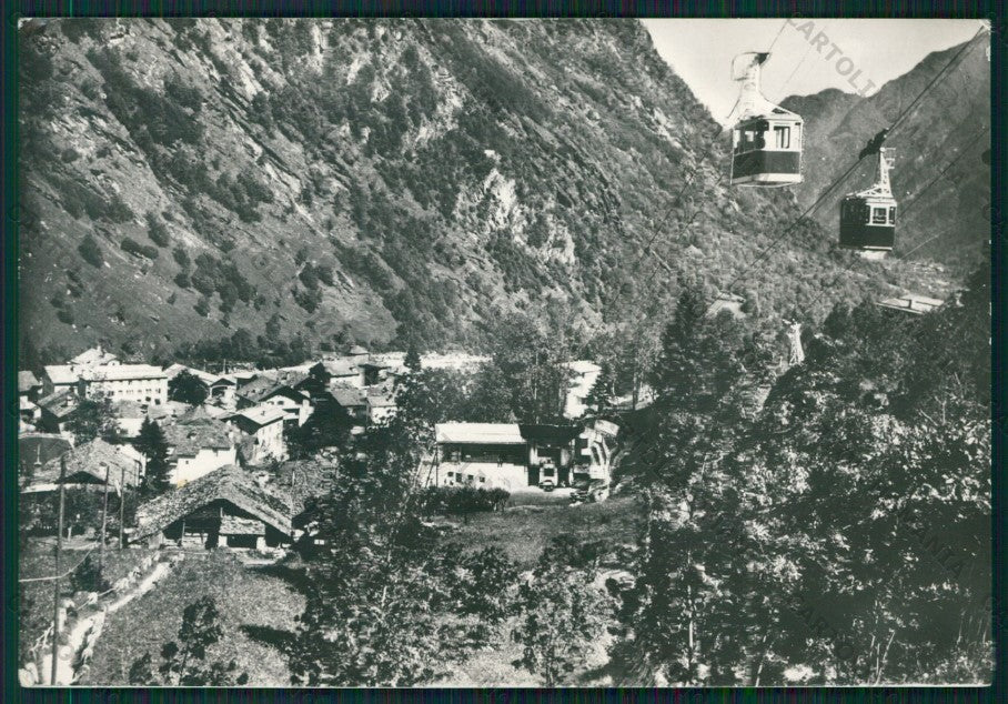 Vercelli Alagna Sesia Funivia Monte Rosa PIEGHINE Foto FG cartolina KV8871 – fronte