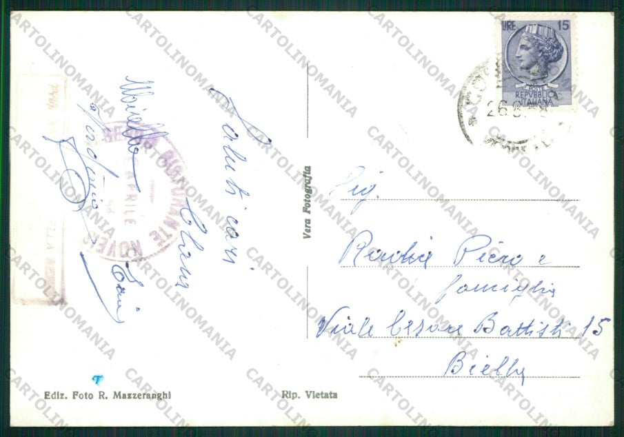 Biella Alpe Noveis Foto FG cartolina KV8878 – retro
