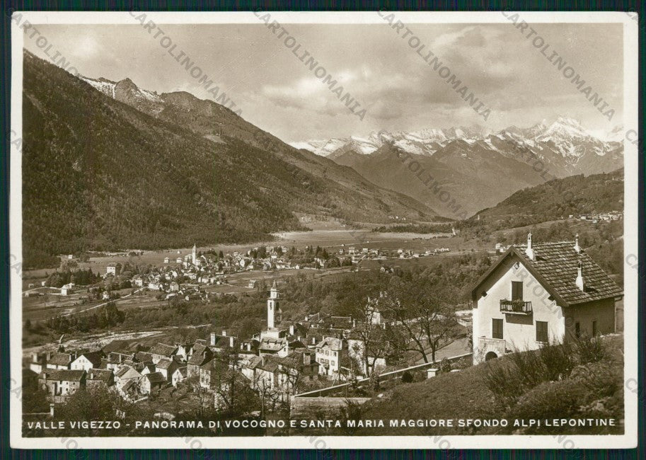 Verbania Vocogno Val Vigezzo Santa Maria Maggiore Foto FG cartolina KV8893 – fronte