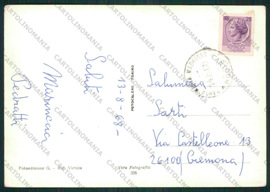 Verbania Santa Maria Maggiore Foto FG cartolina KV8902 – retro