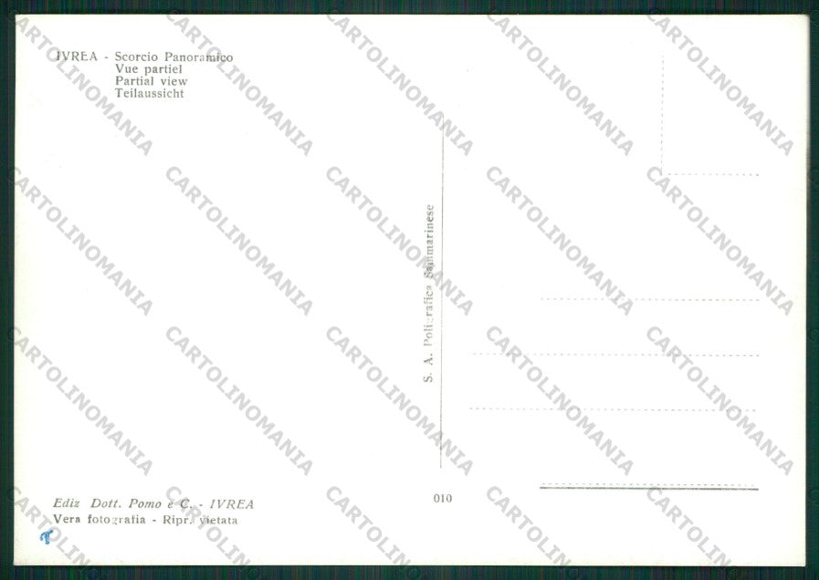 Torino Ivrea Foto FG cartolina KV8916 – retro