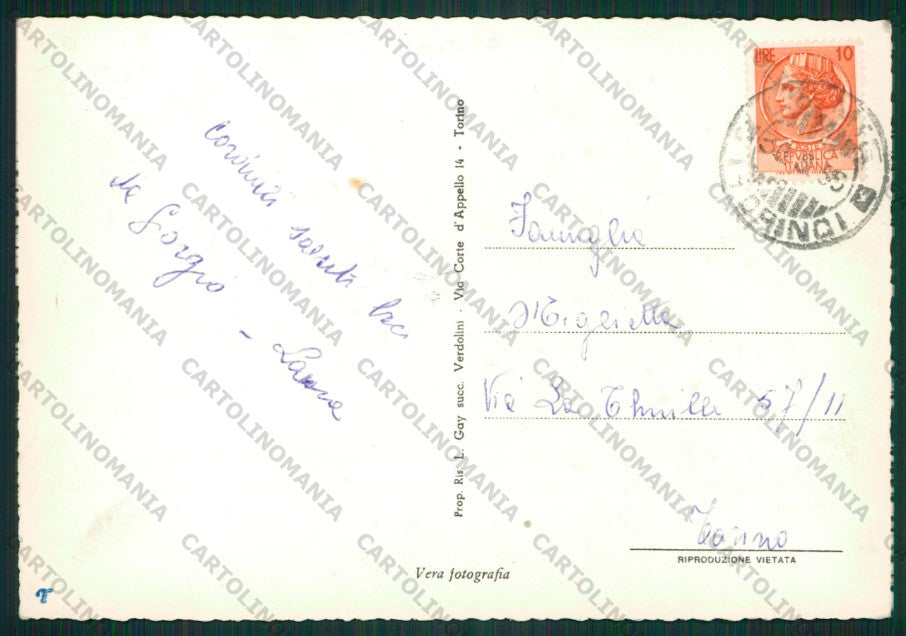 Torino Lemie Torre d'Ovarda Foto FG cartolina KV8923 – retro