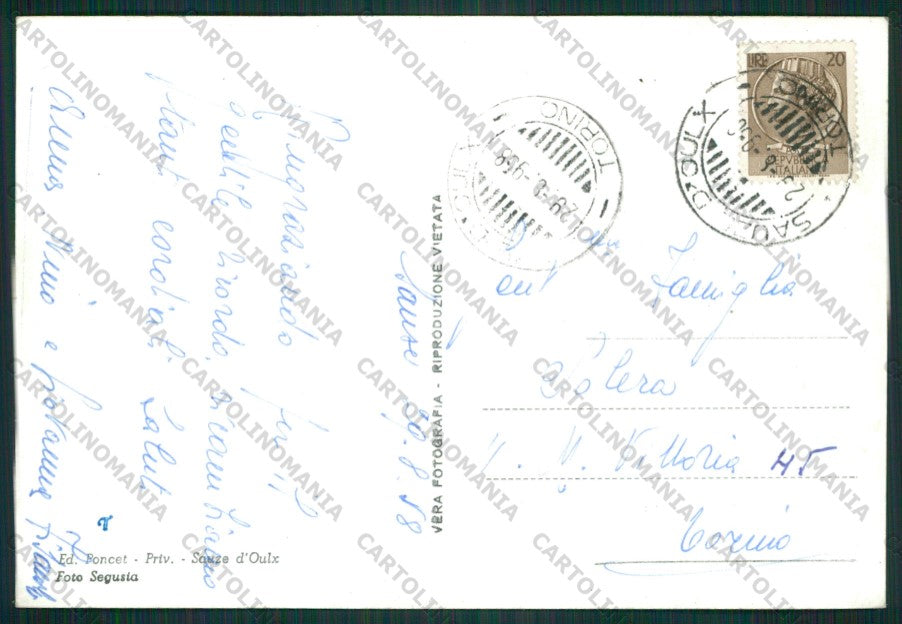 Torino Sauze d'Oulx Foto FG cartolina KV8926 – retro