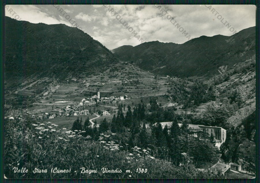Cuneo Vinadio Bagni di Foto FG cartolina KV8970 – fronte