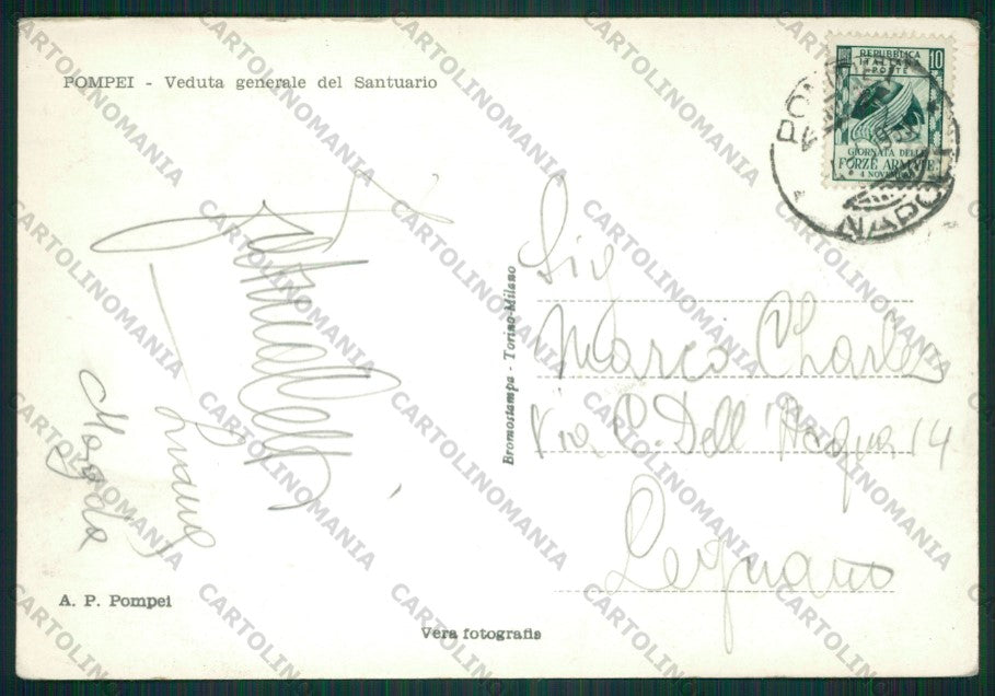 Napoli Pompei Saluti da Foto FG cartolina KV8975 – retro