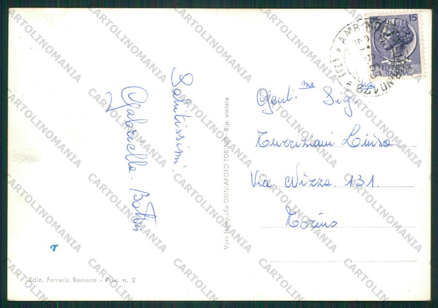 Torino Oulx Nevicata Foto FG cartolina KV8979 – retro