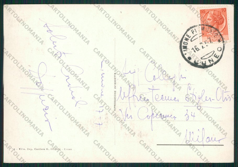 Cuneo Limone Piemonte FORO Foto FG cartolina KV8984 – retro