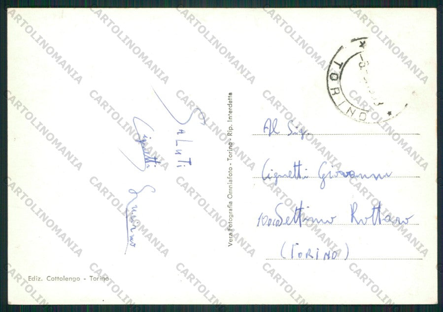 Torino Viù Cottolengo Foto FG cartolina KV8985 – retro