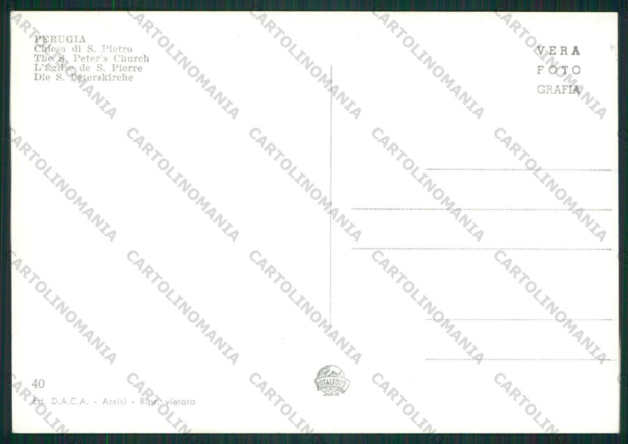 Perugia Città Foto FG cartolina KV9001 – retro