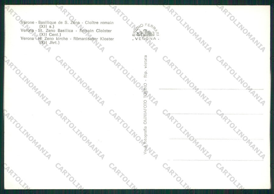 Verona Città Foto FG cartolina KV9004 – retro
