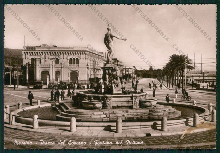 Messina Città Palazzo Governo Fontana Foto FG cartolina KV9014 – fronte