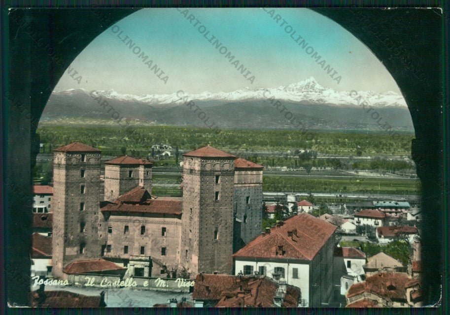 Cuneo Fossano Castello Monviso Foto FG cartolina KV9036 – fronte