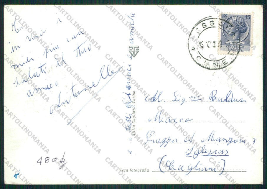 Cuneo Fossano Castello Monviso Foto FG cartolina KV9036 – retro