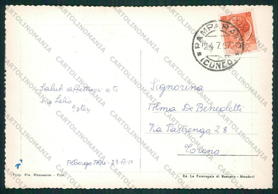 Cuneo Pamparato FG cartolina KV9042 – retro
