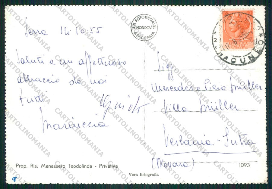 Cuneo Pamparato Foto FG cartolina KV9048 – retro