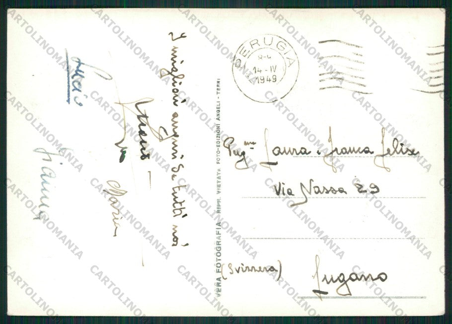Perugia Città Foto FG cartolina KV9062 – retro