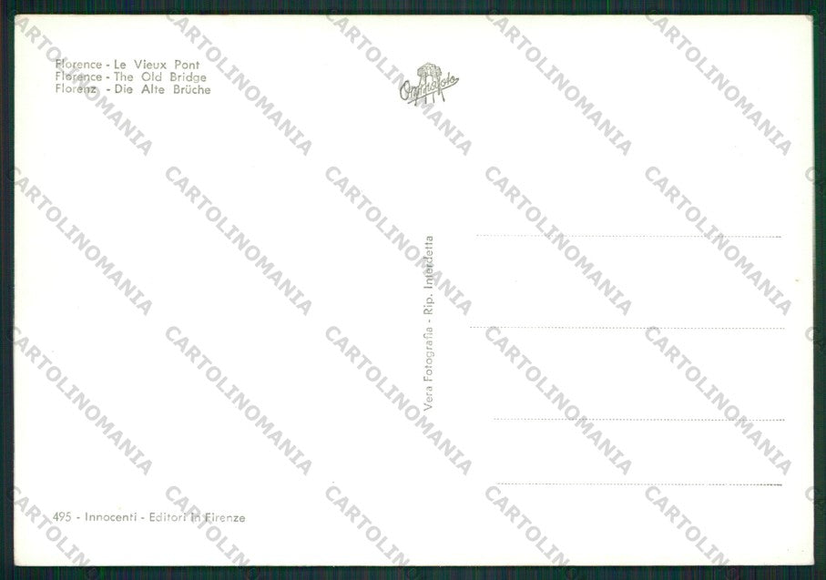 Firenze Città Foto FG cartolina KV9073 – retro