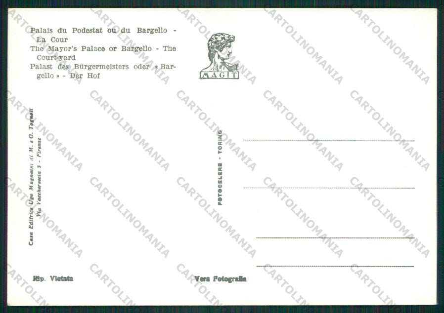 Firenze Città Foto FG cartolina KV9078 – retro