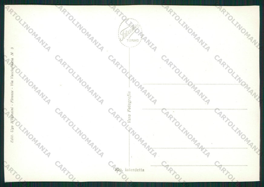 Firenze Città Foto FG cartolina KV9080 – retro