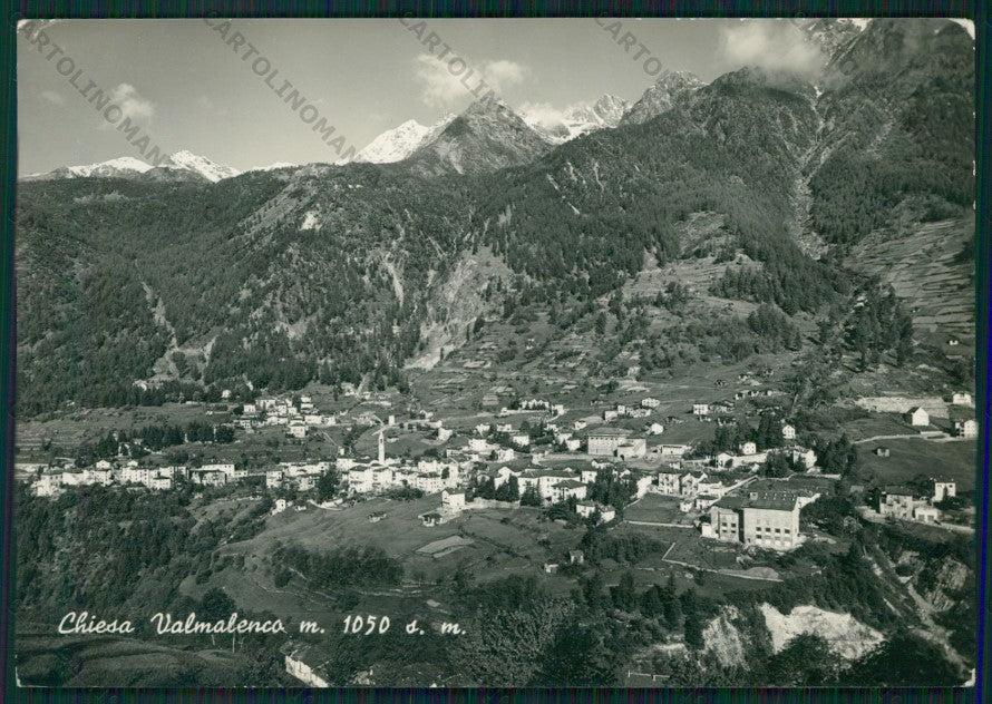 Sondrio Chiesa Valmalenco ABRASA Foto FG cartolina KV9124 – fronte