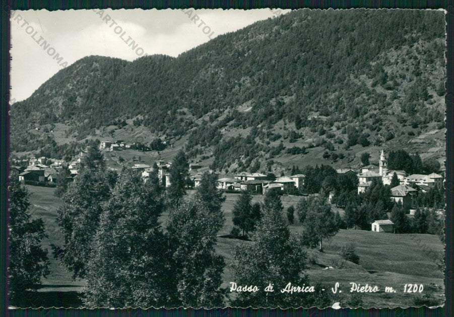 Sondrio Aprica Passo di San Pietro PIEGHE Foto FG cartolina KV9133 – fronte