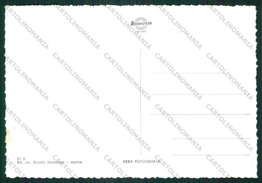 Sondrio Aprica Passo di San Pietro PIEGHE Foto FG cartolina KV9133 – retro