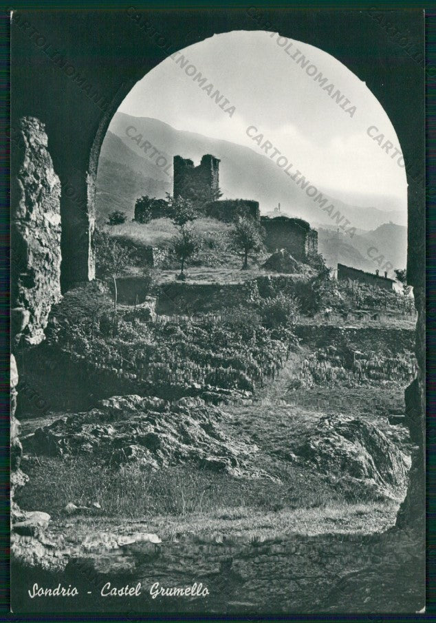 Sondrio Città Castel Grumello Foto FG cartolina KV9140 – fronte