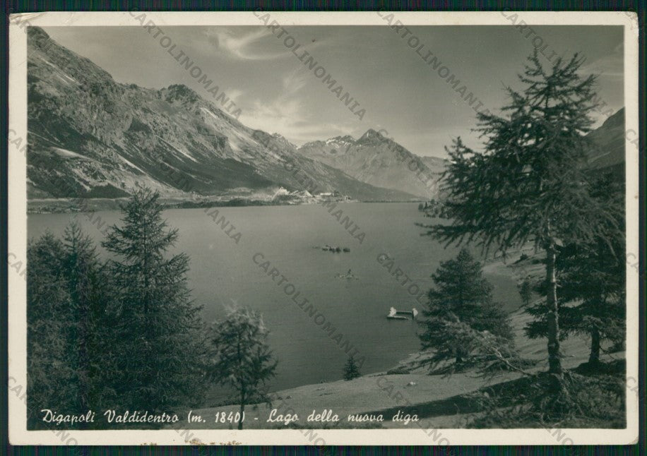 Sondrio Digapoli Valdidentro Diga PIEGA Foto FG cartolina KV9141 – fronte