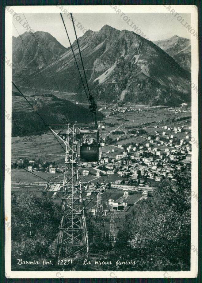 Sondrio Bormio Funivia Foto FG cartolina KV9146 – fronte