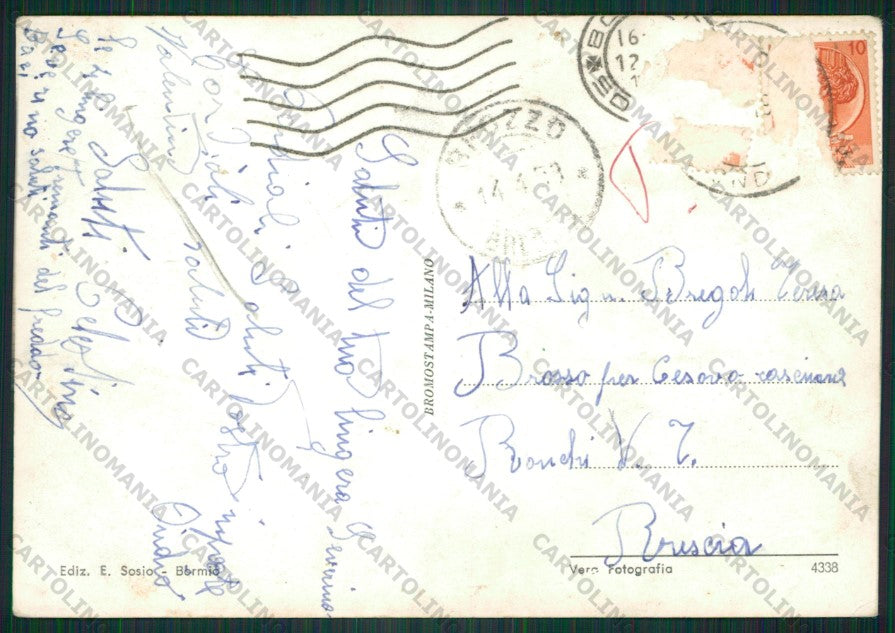 Sondrio Bormio Foto FG cartolina KV9150 – retro