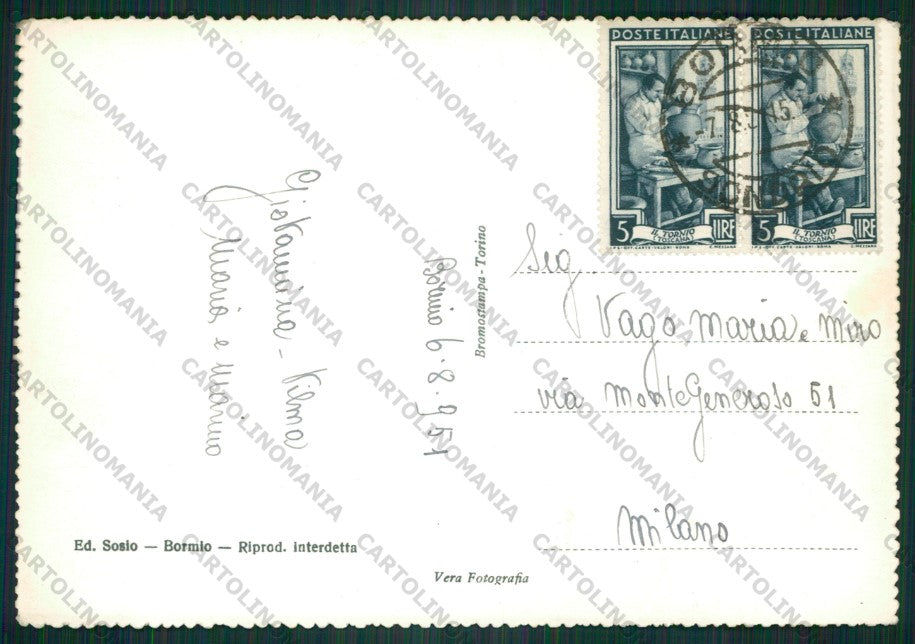 Sondrio Bormio Foto FG cartolina KV9169 – retro