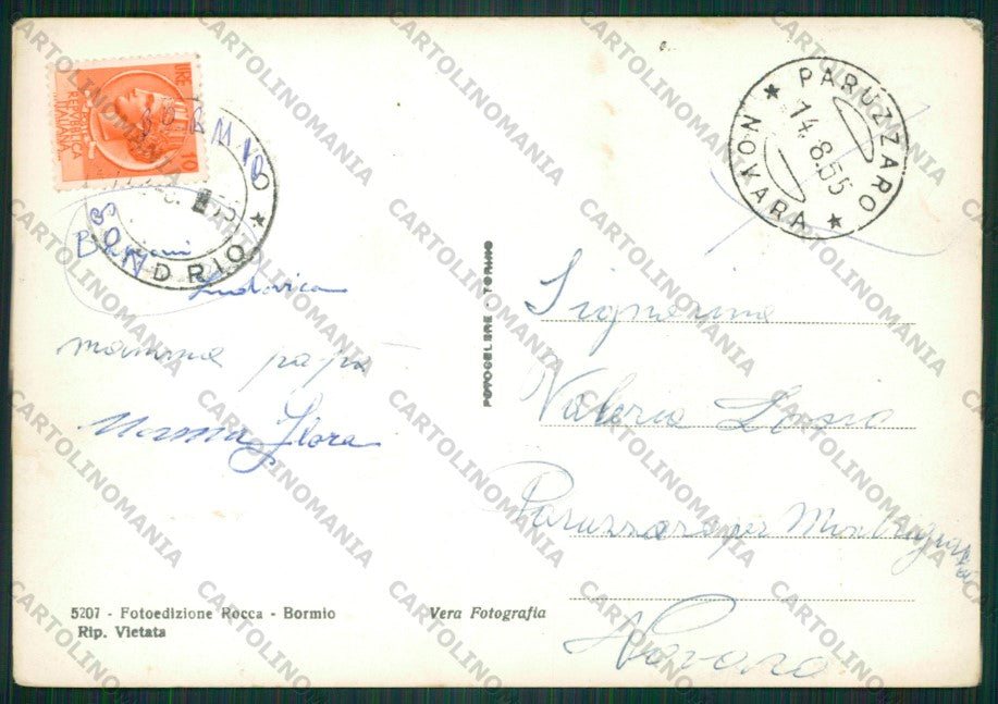 Sondrio Bormio Foto FG cartolina KV9172 – retro