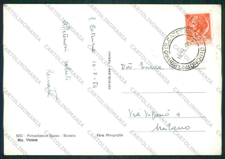 Sondrio Santa Caterina Valfurva Foto FG cartolina KV9180 – retro