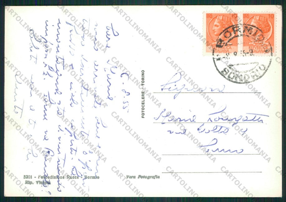 Sondrio Bormio Foto FG cartolina KV9193 – retro